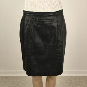 MIDWAY Lined Vintage Genuine Leather Skirt SIZING  ALERT